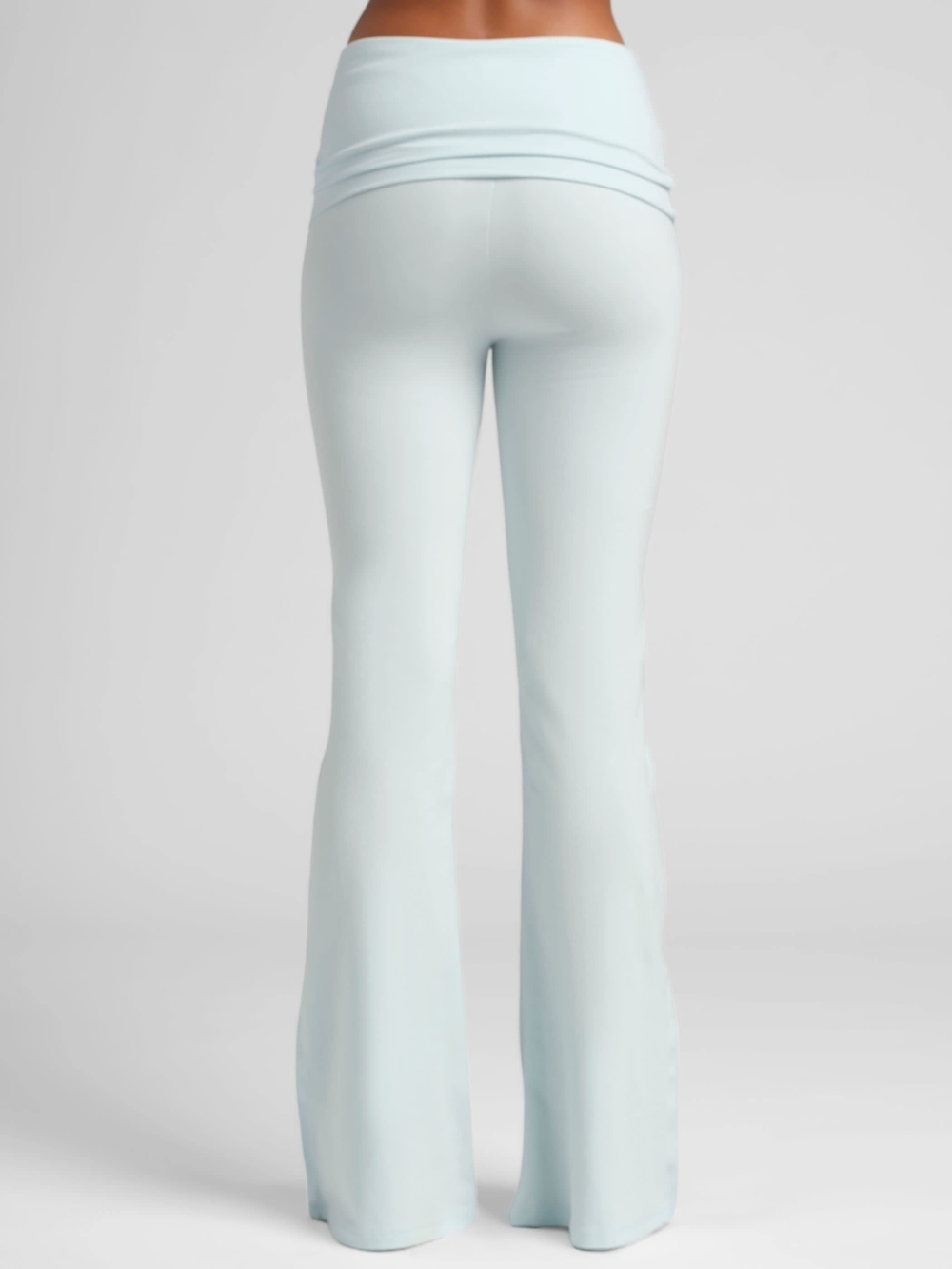 Comfrt Soft Stretch Fold Over Flare Bottom Pants - Picture 3 of 7